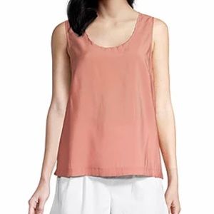 Liz Claiborne Womens Pink Scoop Neck Sleeveless Tank Top size S